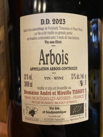 JEROBOAM 2023 Arbois Rouge 'DD'